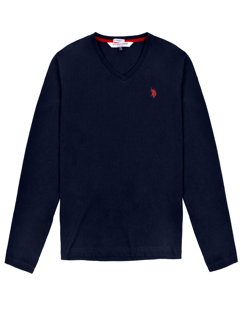 Playera manga larga  para Caballero Color Azul Marino 47-5792NA