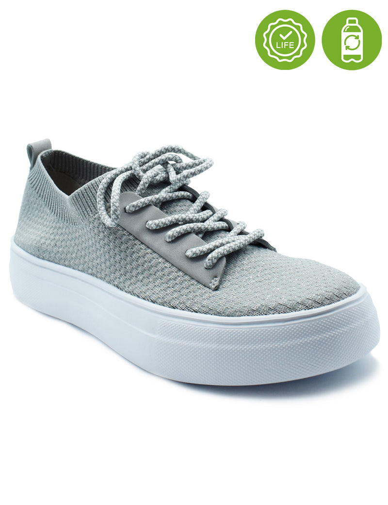 Gray sale platform sneakers