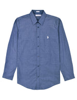 Camisa Caballero Custom fit  Azul Marino USYMS-40-5323