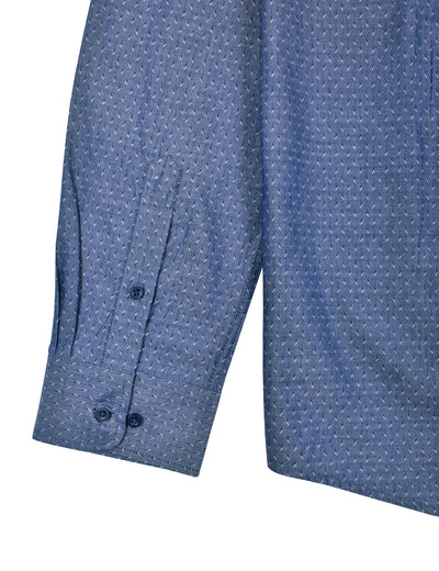 Camisa Caballero Custom fit  Azul Marino USYMS-40-5323